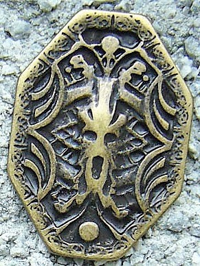 Wotan, altmessingfarbener Beschlag