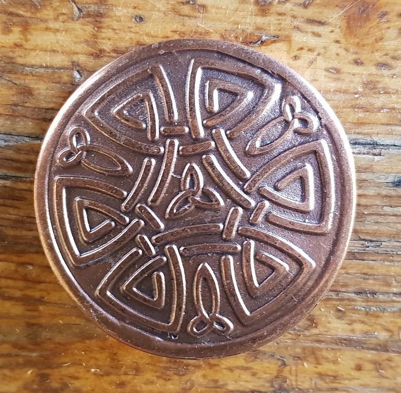 keltischer Knoten, Beschlag kupferfarben