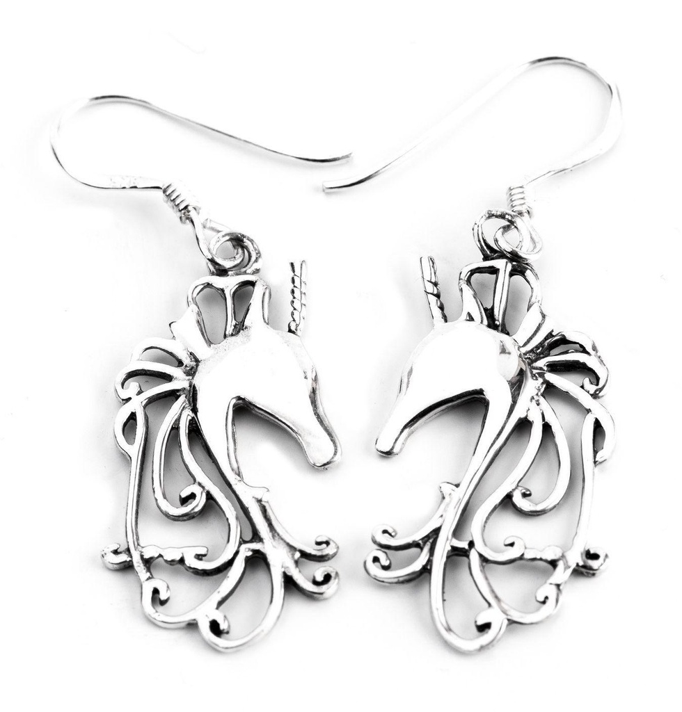 Ohrhänger NIMO aus 925er Silber 2,5 cm – Einhorn Ohrschmuck für Fantasie & Feinsinn