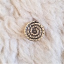 Spiralplatte, mittel, messingfarbener Beschlag