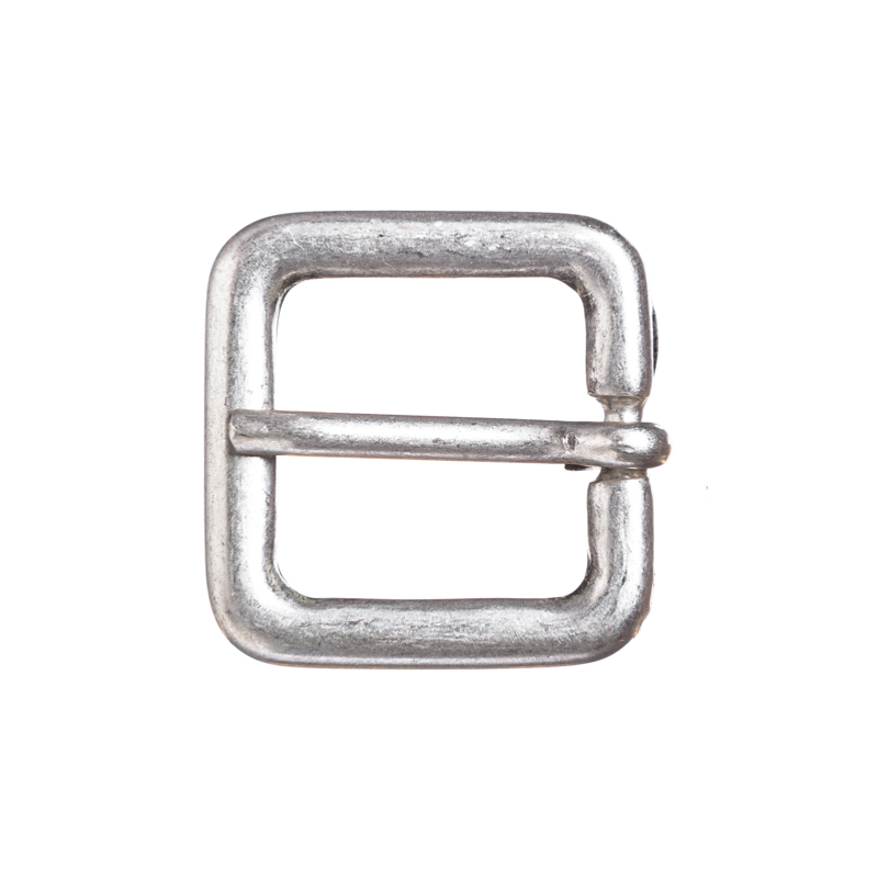 Gürtelschließe Jiline silberfarben – 2 cm rechteckige Schließe für Taschen & Gewandungen im Mittelalter-Stil