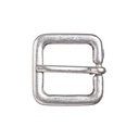 Gürtelschließe Jiline silberfarben – 2 cm rechteckige Schließe für Taschen & Gewandungen im Mittelalter-Stil