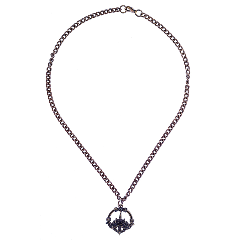 Halskette „Haithabu“ – Altmessingfarbener Wikinger-Anhänger nach historischem Fund