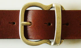 Gürtelschließe „APOLLO“ – Silberfarbene Dornschließe für 4 cm breite Gürtelriemen 