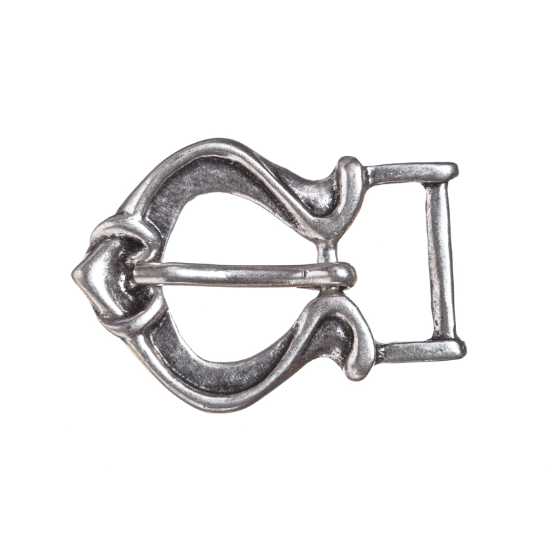 [B683-1] Douglas Mittelalter-Schließe in Silberoptik – Dornschließe für 2 cm schmale Riemen