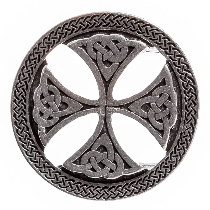 Keltische Gürtelschnalle Keltenkreuz silber – Schließe 70 mm für 40 mm Gürtel