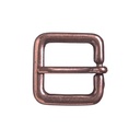 Gürtelschließe Jiline kupferfarben – 2 cm rechteckige Schließe für schmale Gürtel im Mittelalter- und LARP-Stil