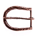 Gürtelschließe „Forged“ – Kupferfarbene Dornschließe in Schmiedeoptik für 4 cm breite Riemen