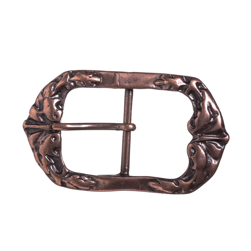 [B678-4] Silurische Gürtelschließe kupferfarben – Organisch geformte Mittelalter-Schnalle für 3 cm Gürtel