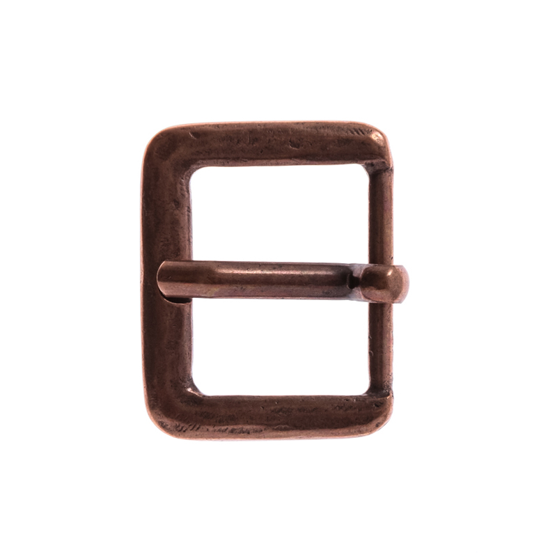 [B630-4] Mittelalter-Schließe Antik 3 kupferfarben – Dornschließe für 3 cm Gürtelriemen aus Zamak