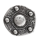 Wikinger Schild-Schließe silberfarben 4cm