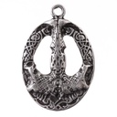 Mjölnir Anhänger silberfarben – Wikinger Thorhammer aus Zamak mit kraftvoller Symbolik