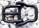 Mittelalter-Schließe „Forged 2“ – 2-teilige Gürtelschnalle in Schmiedeoptik für 2 cm Riemen