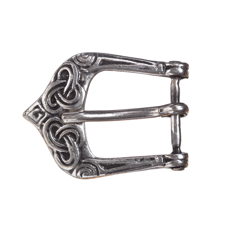 Mittelalter-Schließe 2 cm kupferfarben – Gürtelschnalle mit keltischem Knotenmuster für LARP & Reenactment