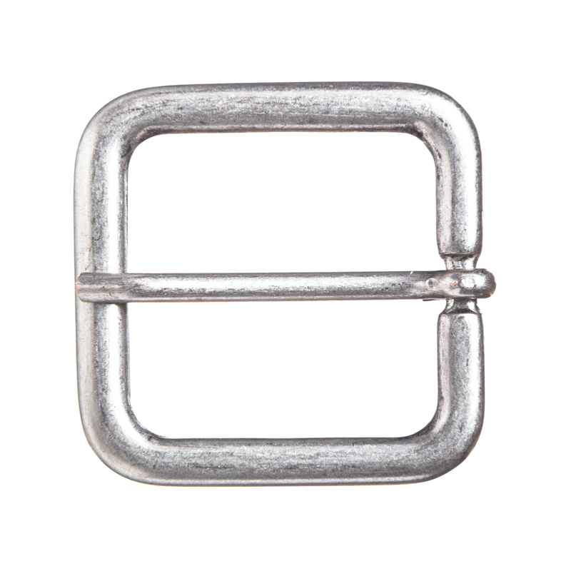 Gürtelschließe Jil silberfarben – 3 cm rechteckige Schließe im minimalistischen Stil für Mittelalter & LARP