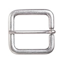 Gürtelschließe Jil silberfarben – 3 cm rechteckige Schließe im minimalistischen Stil für Mittelalter & LARP