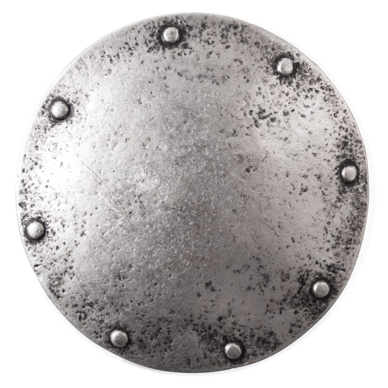 Gürtelschließe „Ragnar“ – Silberfarbene Schnalle im Wikinger-Schild-Design für 4 cm Gürtel