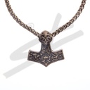 Halskette Thor-Hammer , altmessingfarben