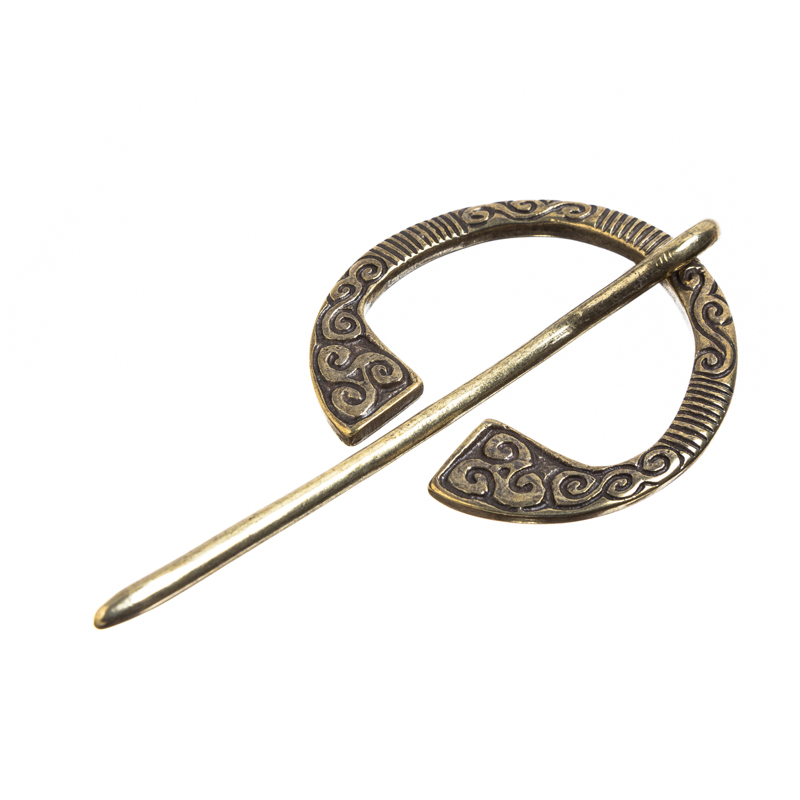 [33453] Wikinger GewandFibel ODIN, messingfarben