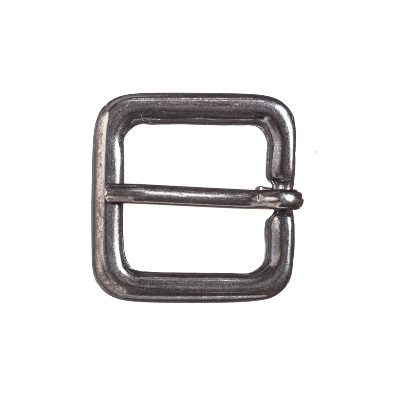 Gürtelschließe Jiline eisenfarben – 2 cm kompakte Schließe im schlichten Mittelalterstil