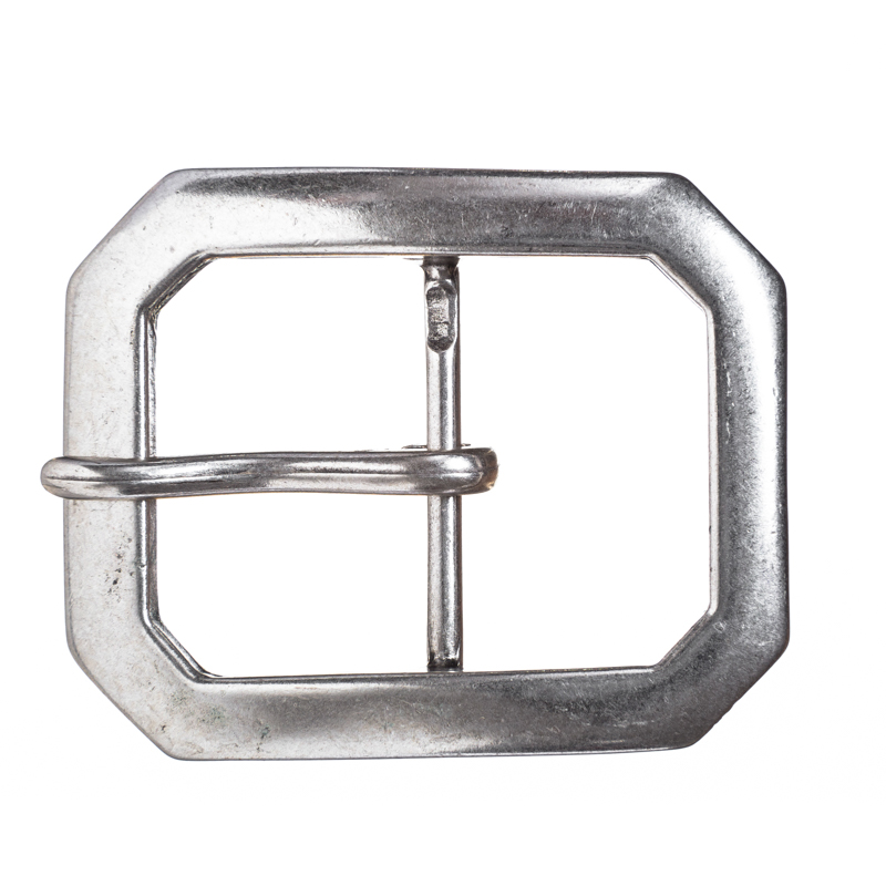 Schließe „Pirat Jack“ – Silberfarbene Schnalle im historischen Piratenstil für 5 cm Gürtel 