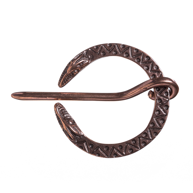 [32883] Wikinger Gewand-Fibel LOKI, kupferfarben