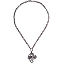 Halskette „Nordischer Drache“ – Messingfarbener Drachenanhänger an schwerer Kette