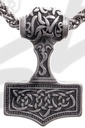 Anhänger Thor-Hammer , silberfarben