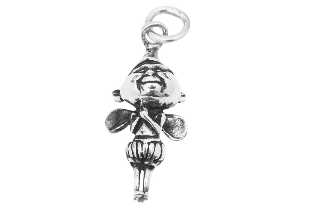 Gnom-Anhänger NOBBI aus 925er Silber – Verspieltes Amulett mit magischer Ausstrahlung (2,9 cm)