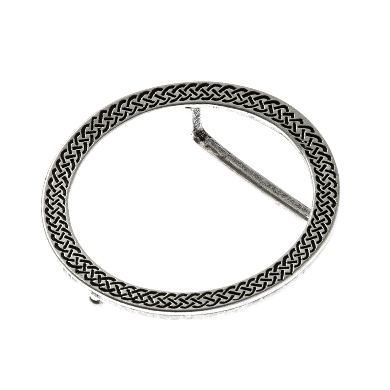 Celtic Ring Gürtelschließe in Silberoptik – Runde keltische Schließe für 40 mm Gürtel
