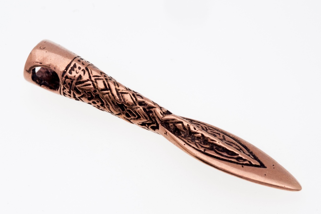 Schmuck-Anhänger ARAWN – Wikinger Speerspitze aus Bronze