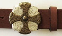 Mittelalter-Schließe Thor 4 cm – Massive Kreuzschnalle mit Hammerschlag-Optik aus Zamak