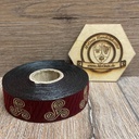 Borte Triskele - 10m- bordeaux-gold - Breite 19mm - Mittelalter LARP