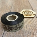 Borte "Keltische Hunde" beige-braun 25 mm auf 5 m Rolle - Mittelalter & Larp