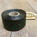 Borte "Keltisch 2" in braun-grasgrün, 33 mm, 5 m auf der Rolle 