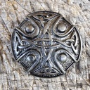 Fibel Brosche Keltenkreuz eisen