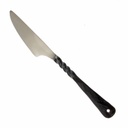 Geschmiedetes Mittelalter-Messer „Grimald“ – Edelstahl mit tordiertem Griff