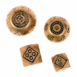 [13 Gewicht SET] Set mit 4 Wikinger-Gewichten aus Bronze