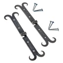 Mittelalter-Scharnier 'Moustache' aus Eisen - 21 cm