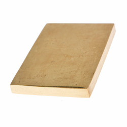 Messing-Abschlussplatte | 4 x 3 x 0,5 cm