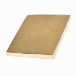 [02 Mess-AP 3] Messing-Abschlussplatte | 4 x 3 x 0,3 cm