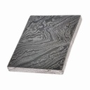 Damast-Abschlussplatte | 4 x 3 x 0,4 cm