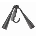 Mittelalterlicher Dreibein-Aufsatz mit Tüllen – Für Kochen über offenem Feuer