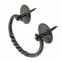 Truhen-Griff 'Chevalier' aus Schmiedeeisen - 11,5 x 5,5 cm
