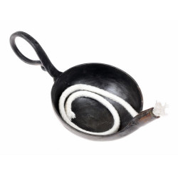 Geschmiedete Öllampe Mittelalter Eisen - 14 cm