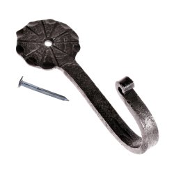 Wandhaken Rosette - Mittelalter - 11 x 3,7 cm