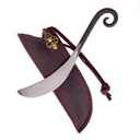 Druiden-Messer mit beschlagener Scheide