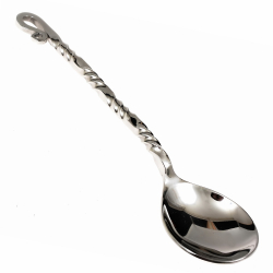 Mittelalterlicher Esslöffel aus geschmiedetem Stahl - 18 cm