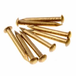 [08 MeNa15] 8 x Messing-Nagel - 1,6 x 13 mm
