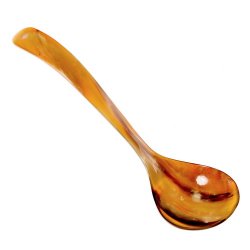 [17 Kelle Lang] Kelle aus echtem Wasserbüffelhorn - 27 cm